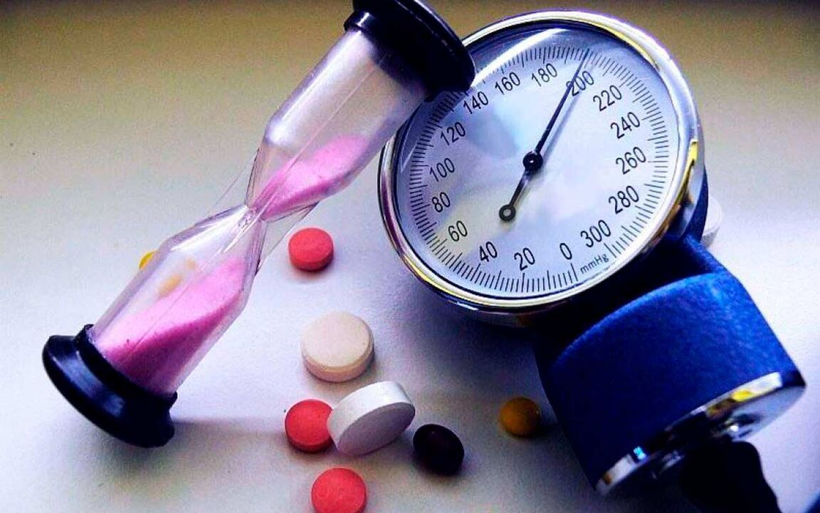 High blood pressure in hypertension